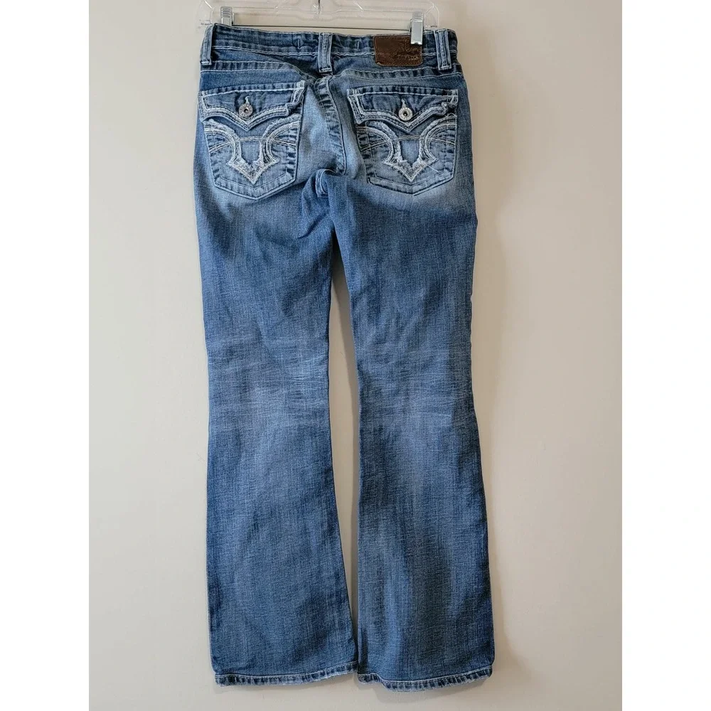 Big Star Denim‎ Jeans Women Size 26R Bootcut Medium Wash Distressed